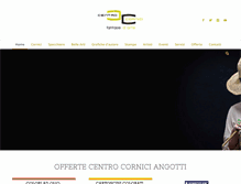 Tablet Screenshot of centrocorniciangotti.it
